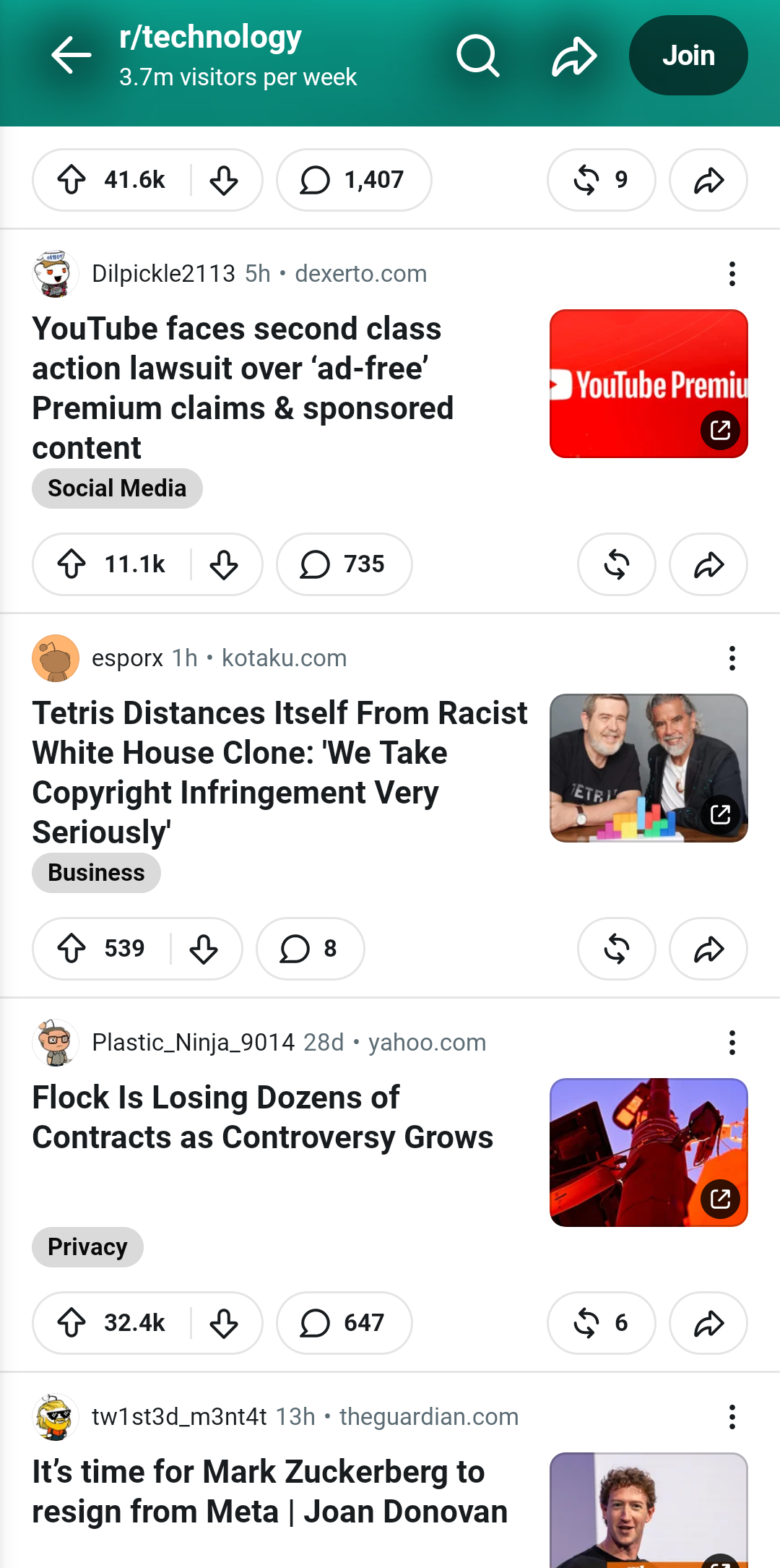 Feed z artykułami przed udostępnieniem do PeekGist